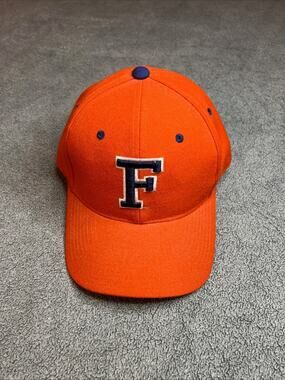 Florida Gators NCAA Orange Baseball Cap with 'F' Embroidery 71/8 B207